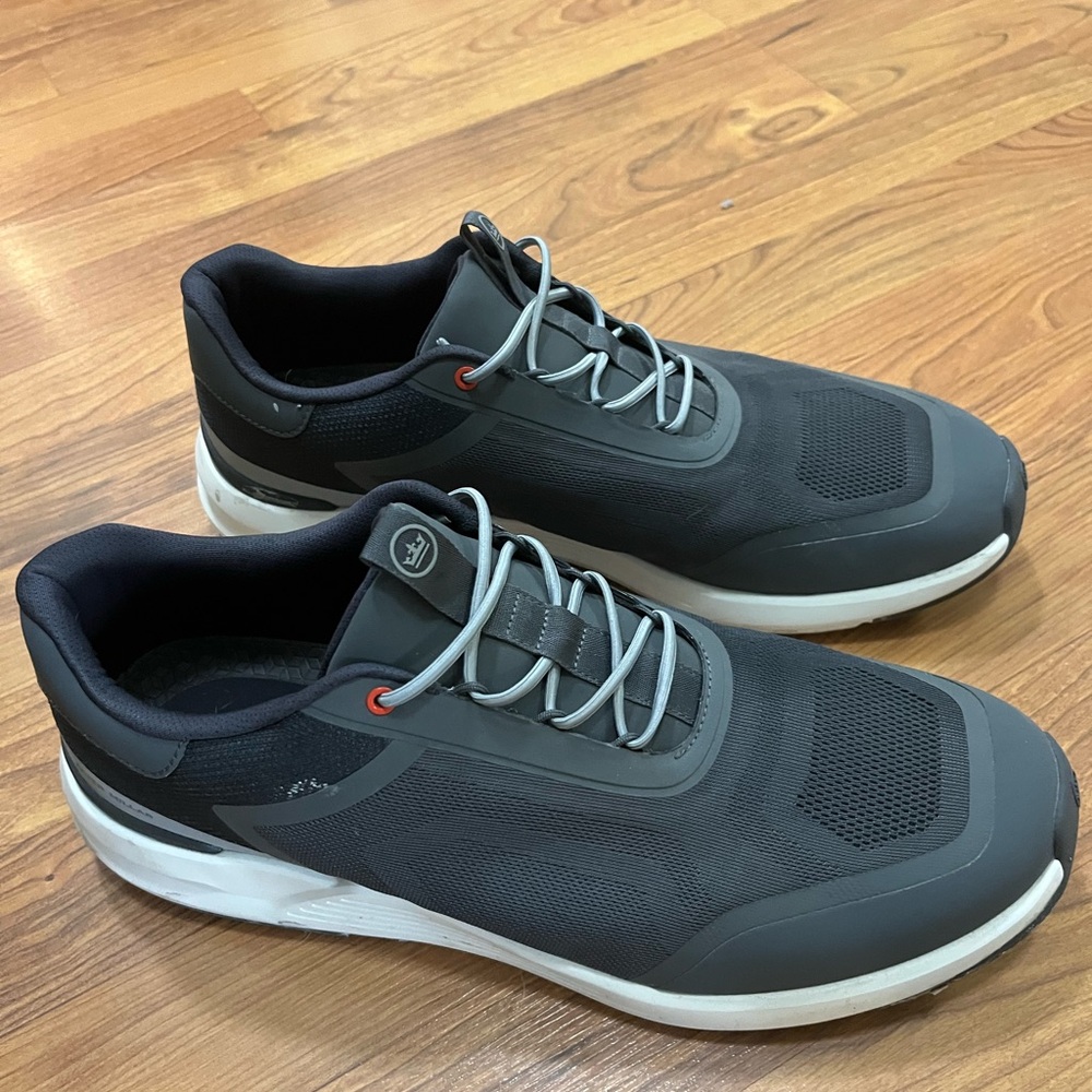 Peter Millar Gray Sneakers with Breathable Mesh